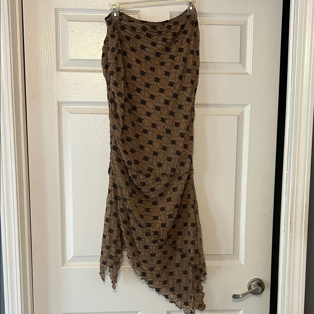 Free People Margo Maxi Skirt - Black and Brown - Picture 5 of 8